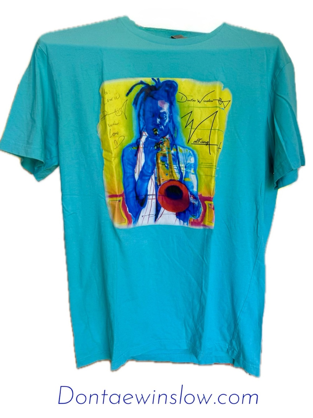 Dontae Winslow Trumpeter Autographed “Walking Art” T-Shirt